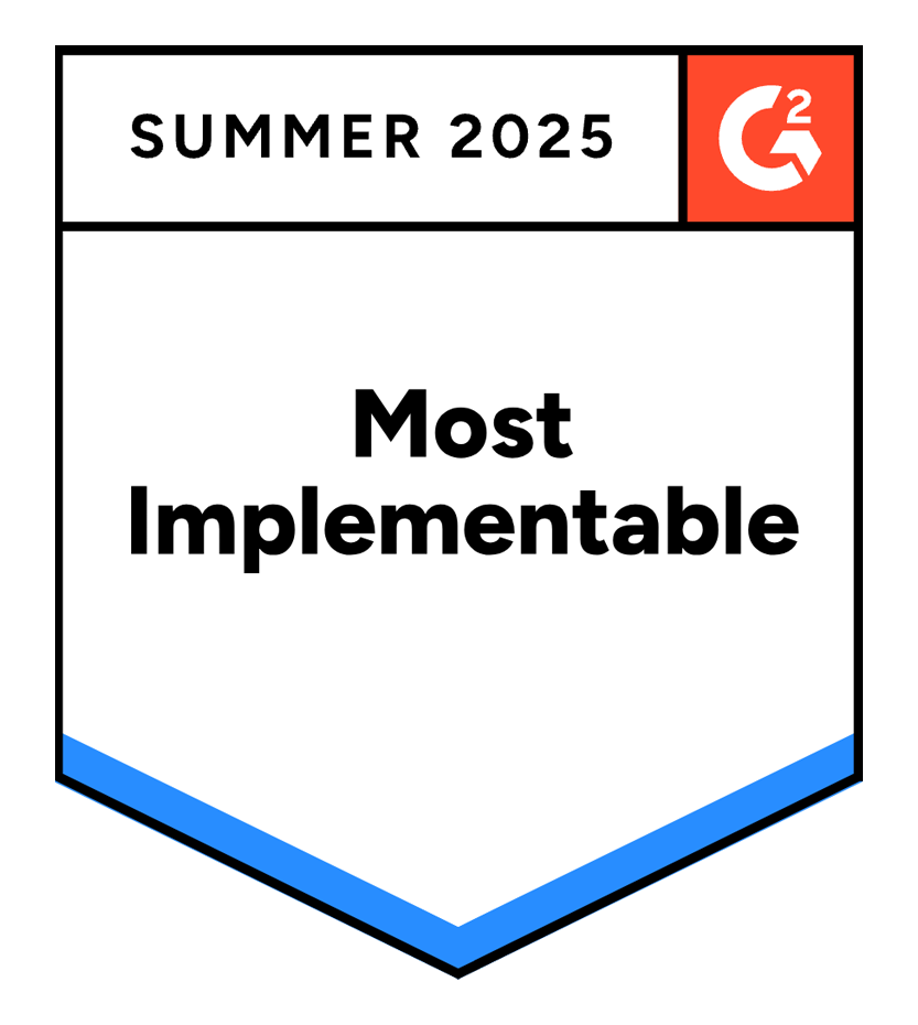 BADGE_G2-summer-2025-ideagen-quality-control-environmental-quality-and-safety-management-most-implementable-total_jun25